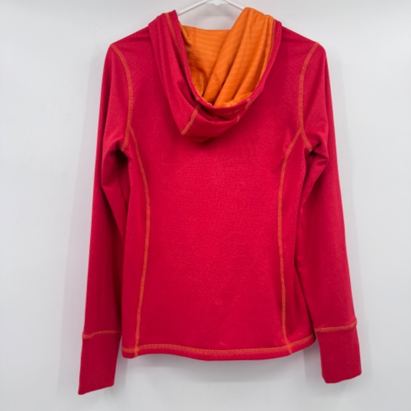 Rei Hoodie Women Small Red Pullover Activewear Outdoor Performance Knit Stretch - Picture 5 of 11